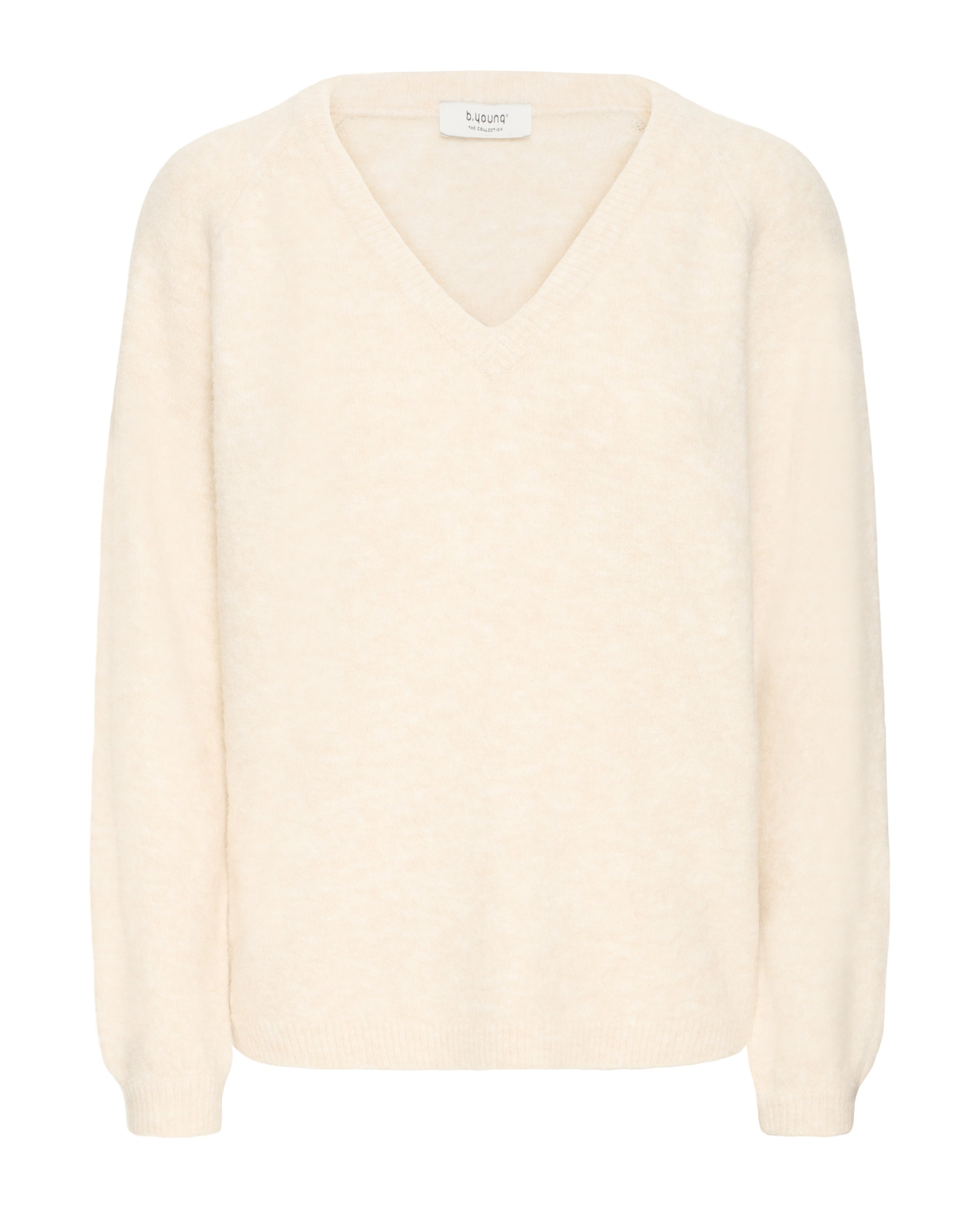 Pull-over 'BYOMEA' b.young en beige : devant