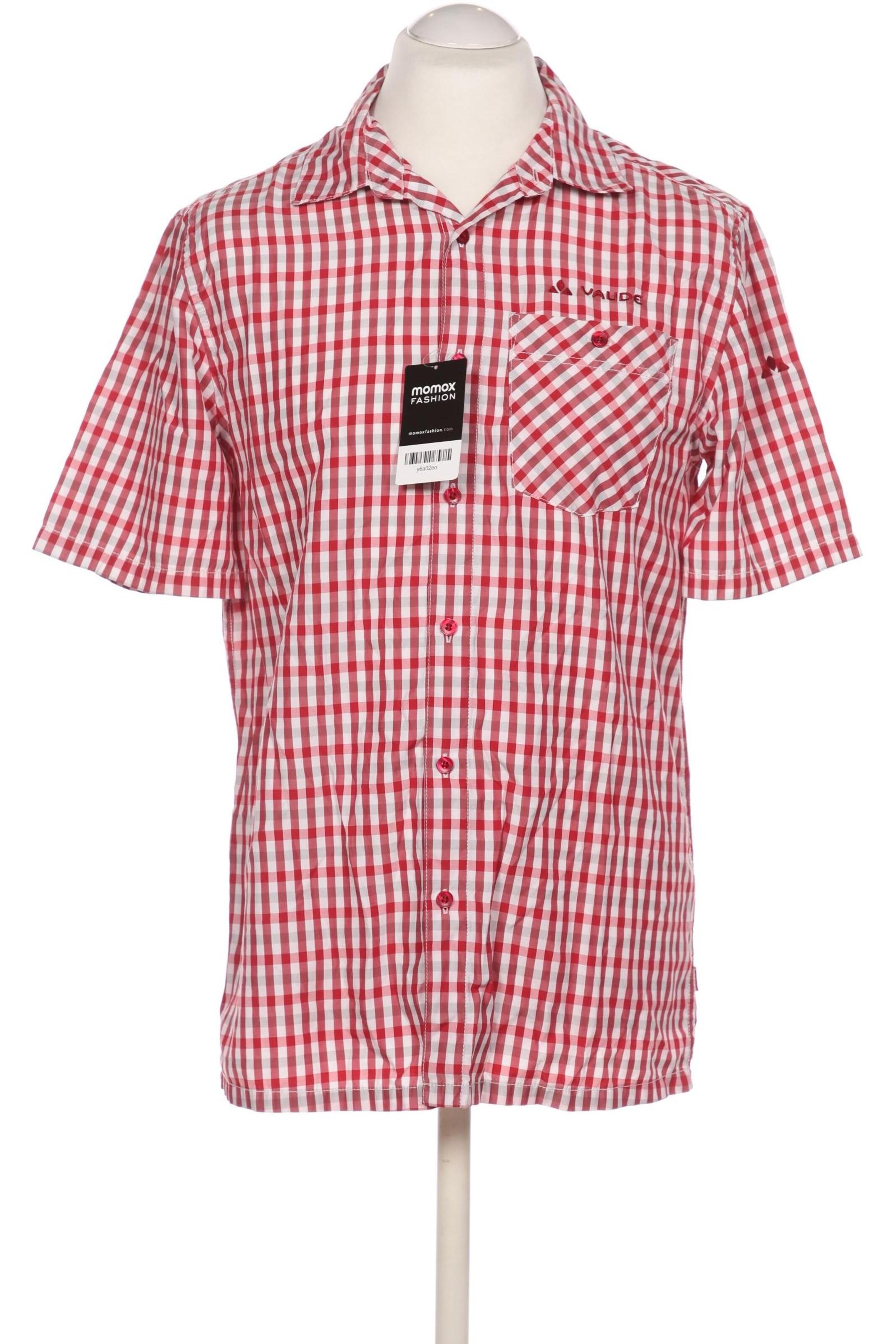 VAUDE Button Up Shirt in 4XL in Red: front