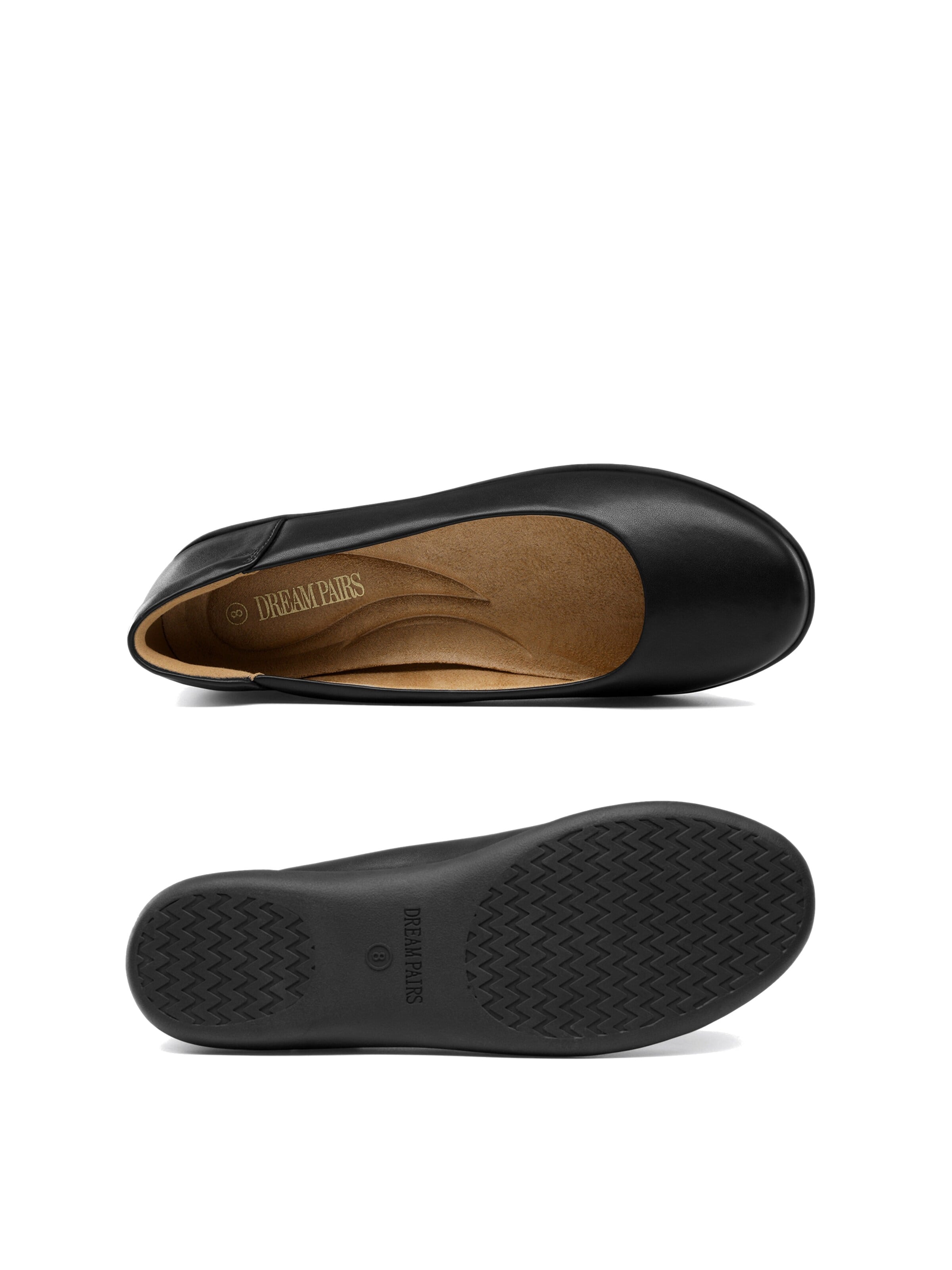 Dream Pairs Ballerina i svart