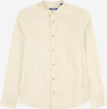 Jack & Jones Junior Regular fit Button Up Shirt 'SLUB' in White: front
