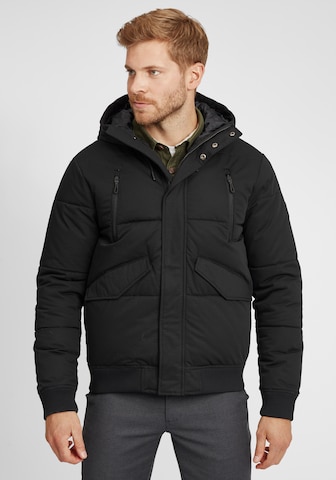 INDICODE JEANS Winter Jacket 'Ravert' in Black: front