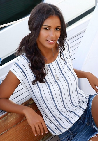 BEACH TIME Shirt in White