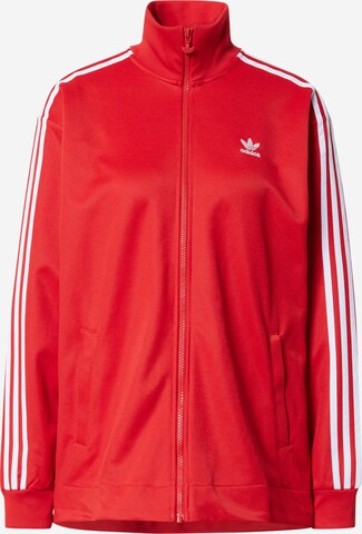 ADIDAS ORIGINALS Tepláková bunda - Červená: predná strana