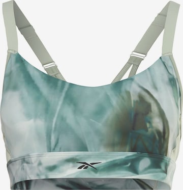 Reebok Bustier Sport bh in Groen: voorkant