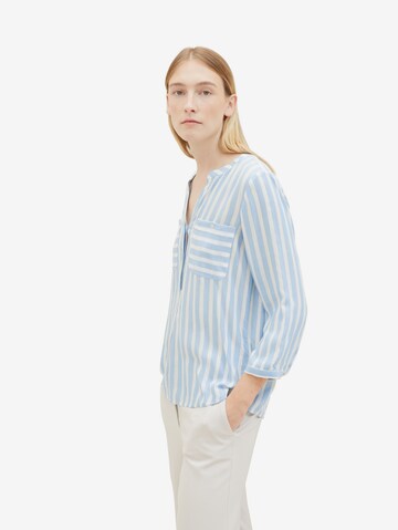 TOM TAILOR Bluse in Blau