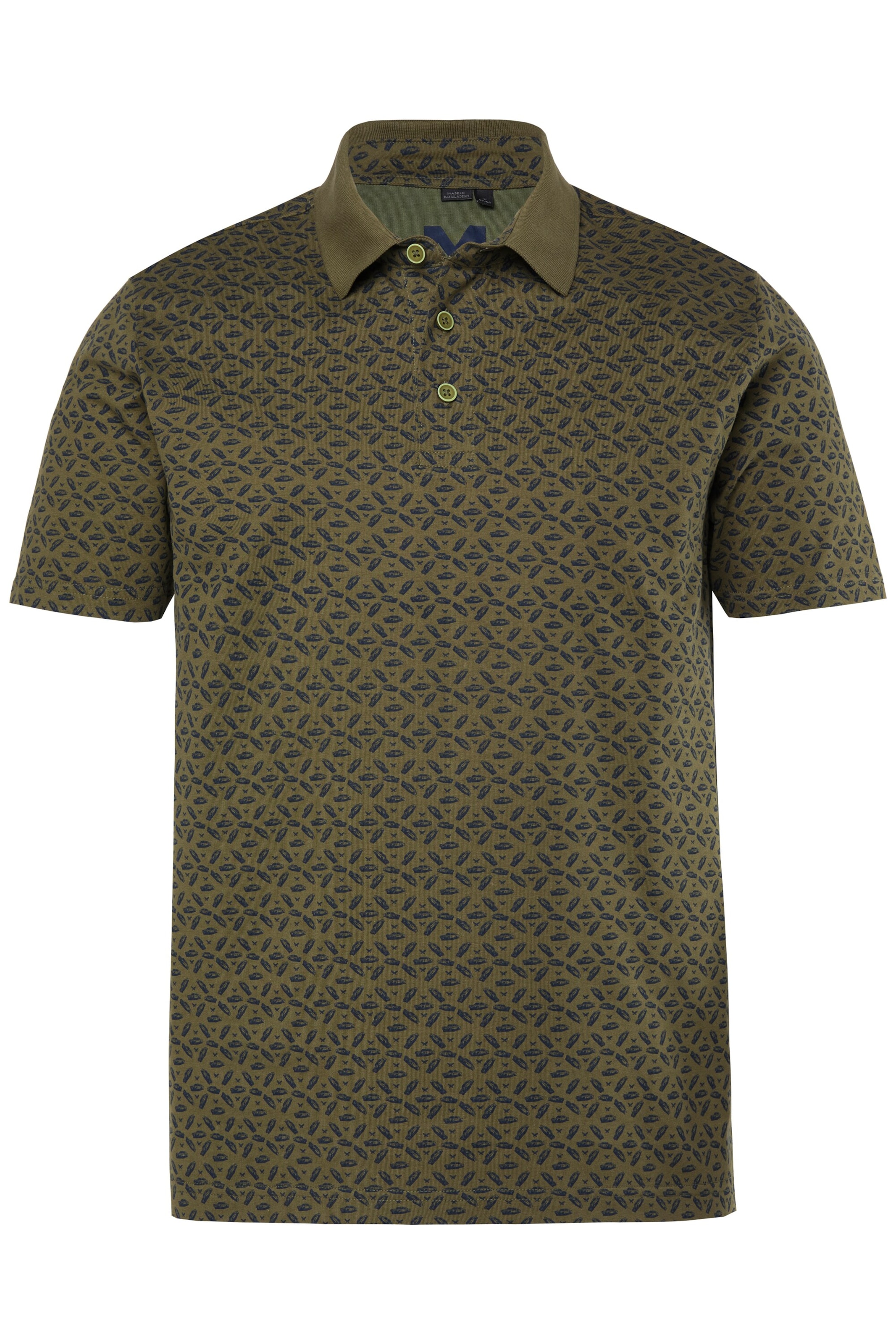 Men Plus Shirt in Grün: Vorderseite