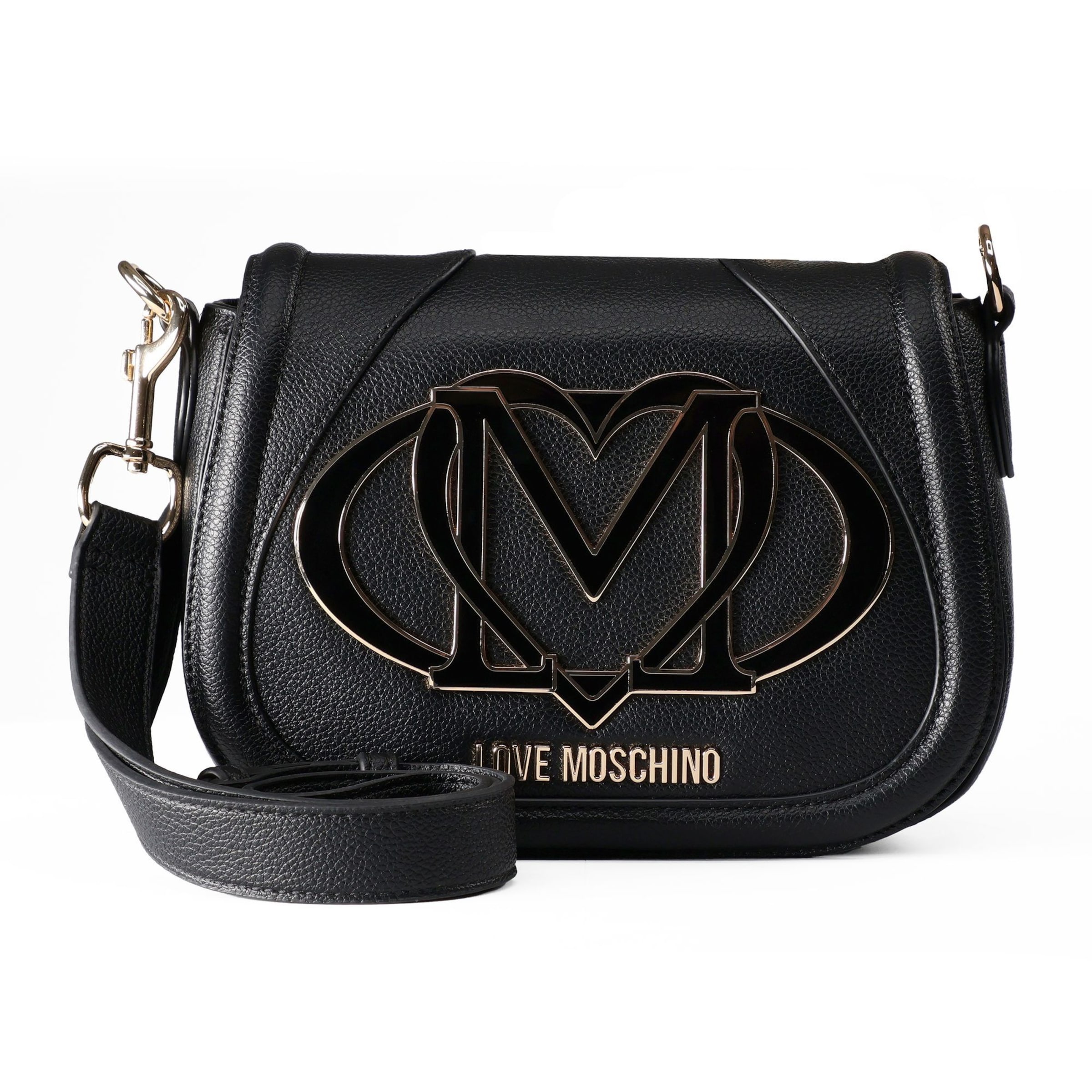 Sac à bandoulière 'Logo' Love Moschino en noir : devant
