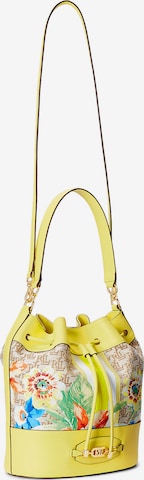 Borsa a sacco 'ANDIE' di Lauren Ralph Lauren in giallo: frontale