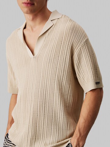 T-Shirt Calvin Klein Swimwear en beige