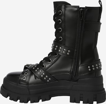 BUFFALO Stiefeletten 'ASPHA BUCKLE MID' in Schwarz