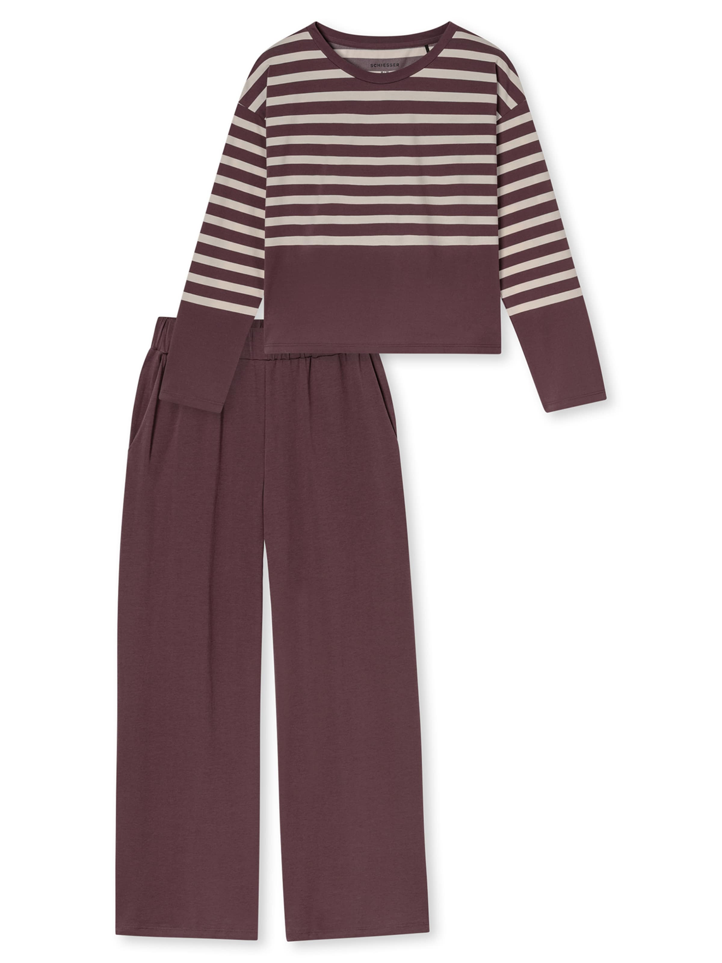 Pyjama ' Casual Nightwear ' SCHIESSER en rouge : devant