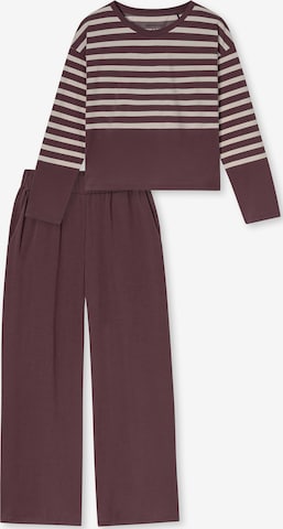 Pyjama ' Casual Nightwear ' SCHIESSER en rouge : devant