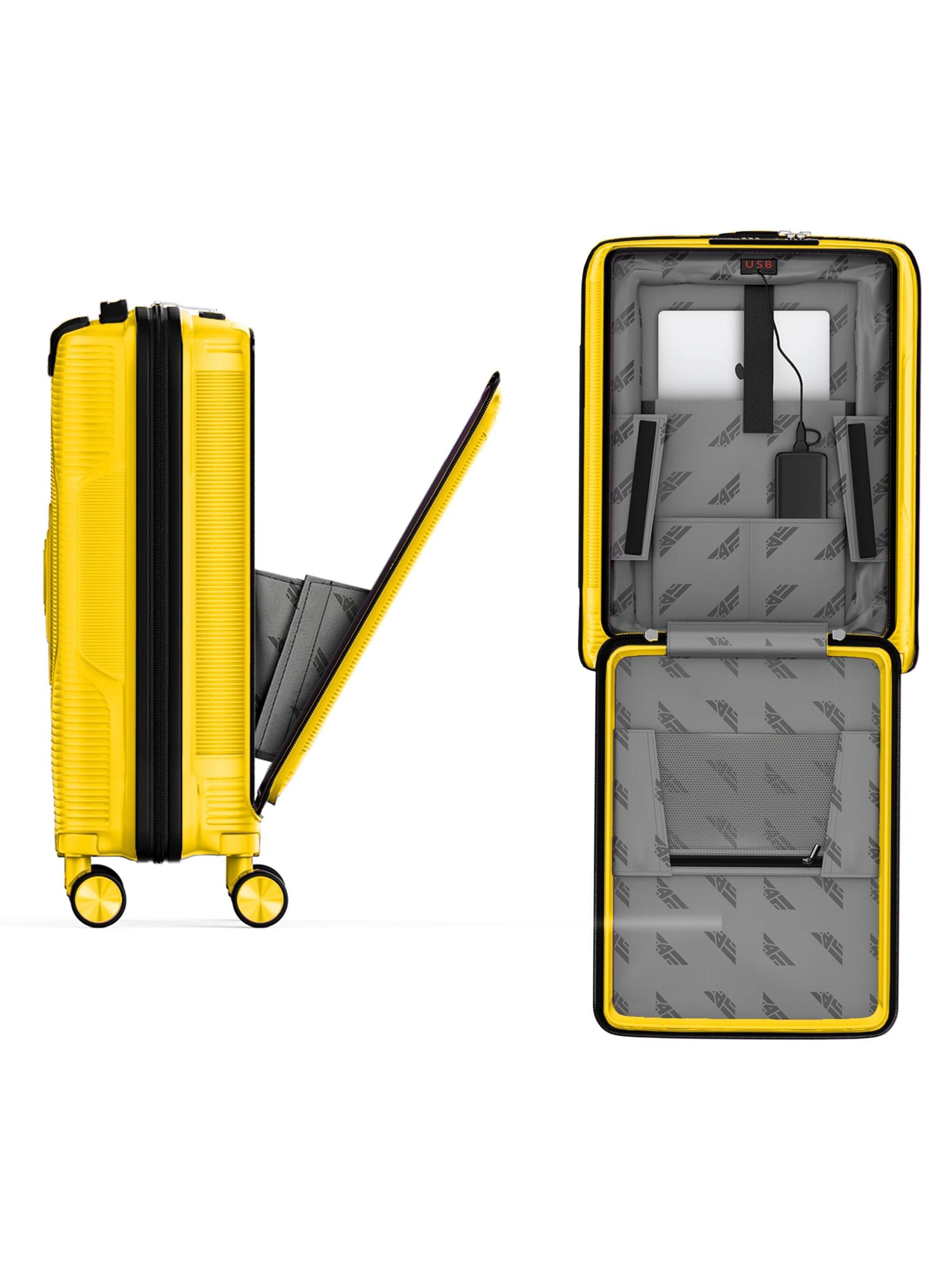 4FLY Suitcase Set 'Linea Lux' in Yellow