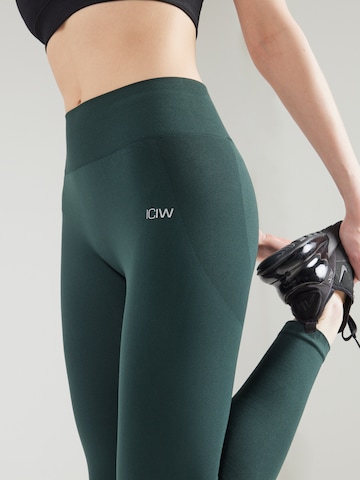 ICANIWILL Skinny Športové nohavice - Zelená