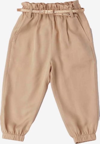 IDO COLLECTION Pants 'Pantalone Tessuto Navetta Lungo' in Beige: front