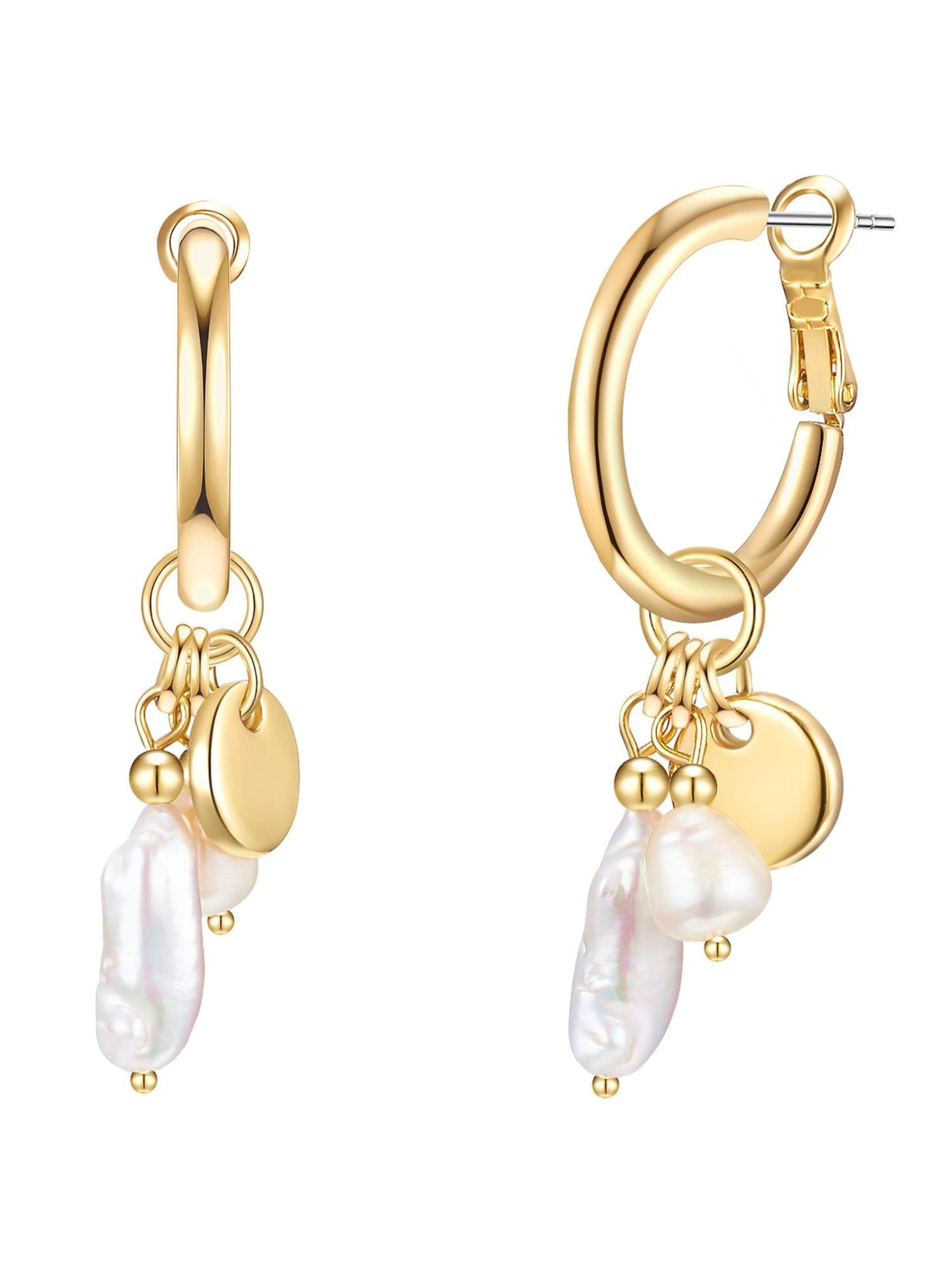 Lulu & Jane Earrings in Gold: front