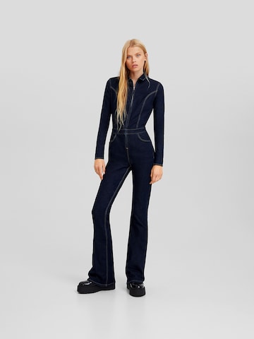 Bershka Jumpsuit in Blauw