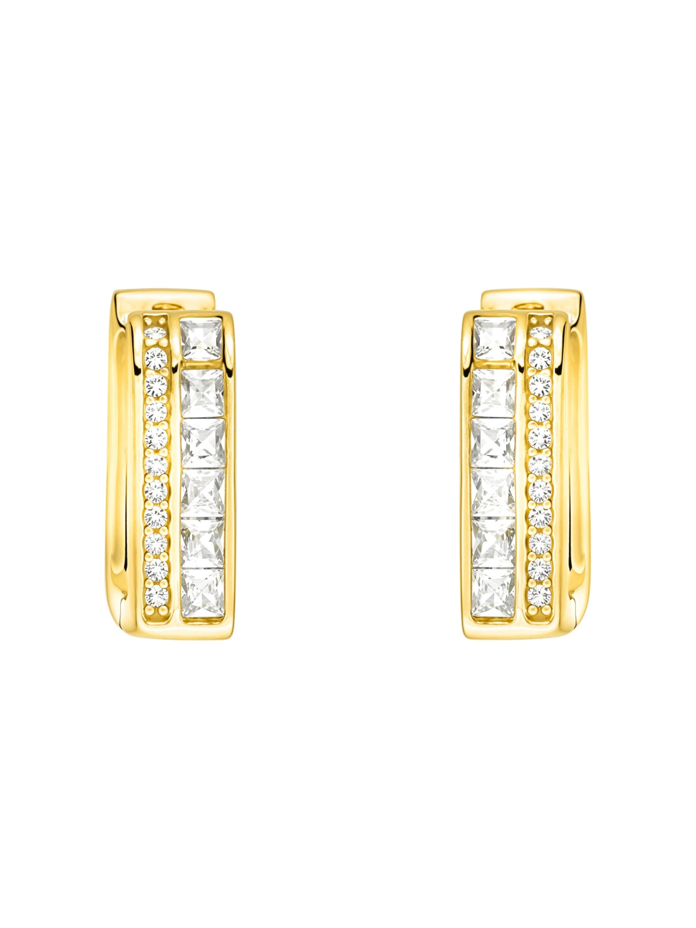 Sofia Milani Ohrringe 'Zirconia'‌‌‌‌‌‌‌‌ in Gold: Vorderseite
