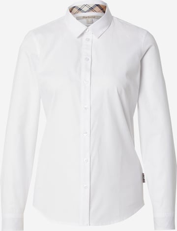 Barbour - Blusa 'Derwent' en blanco: frente