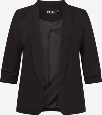 Blazer 'PCBOSELLA' PIECES Curve en noir : devant