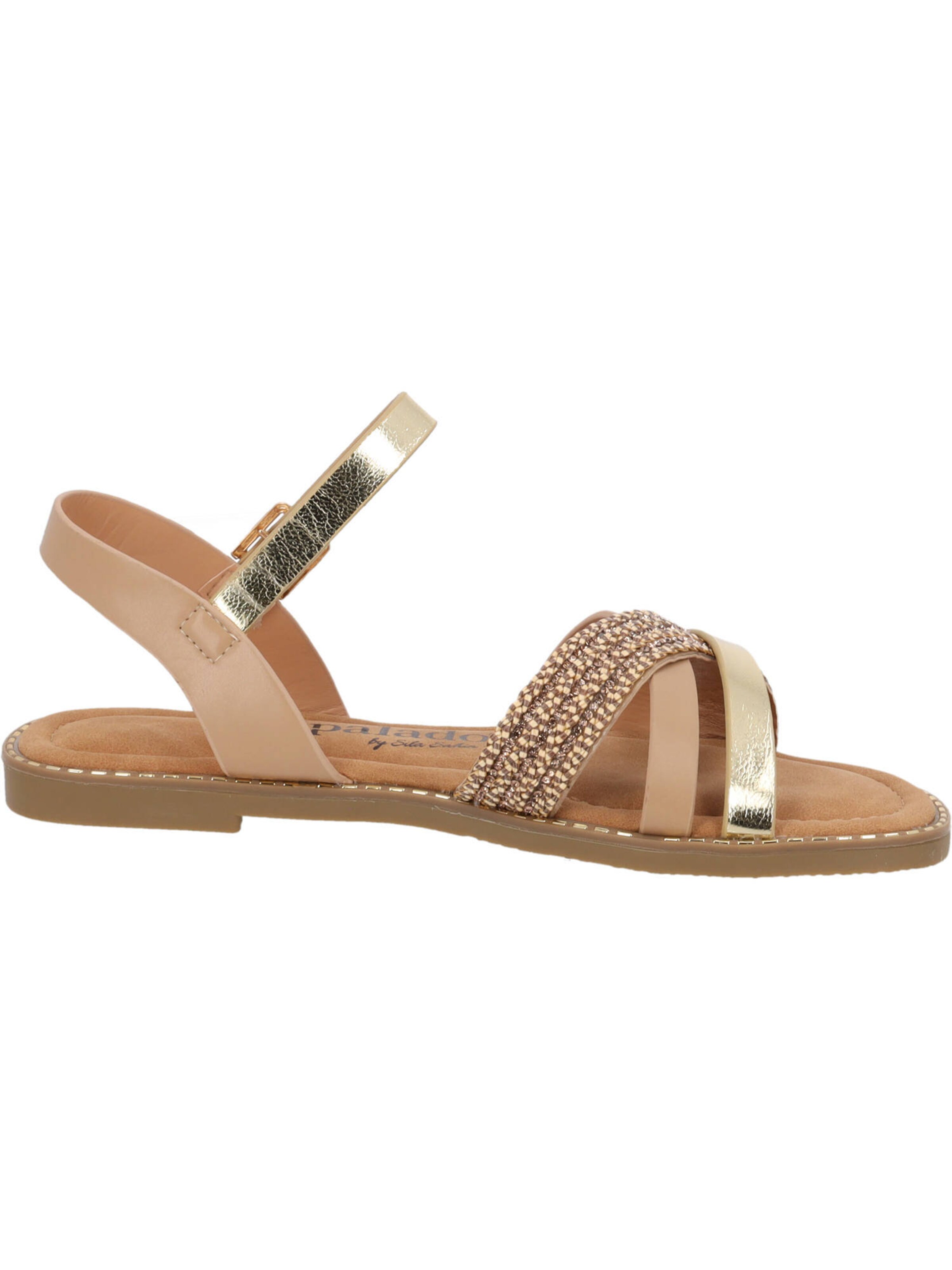 Palado by Sila Sahin Sandalen met riem 'Lalis' in Goud
