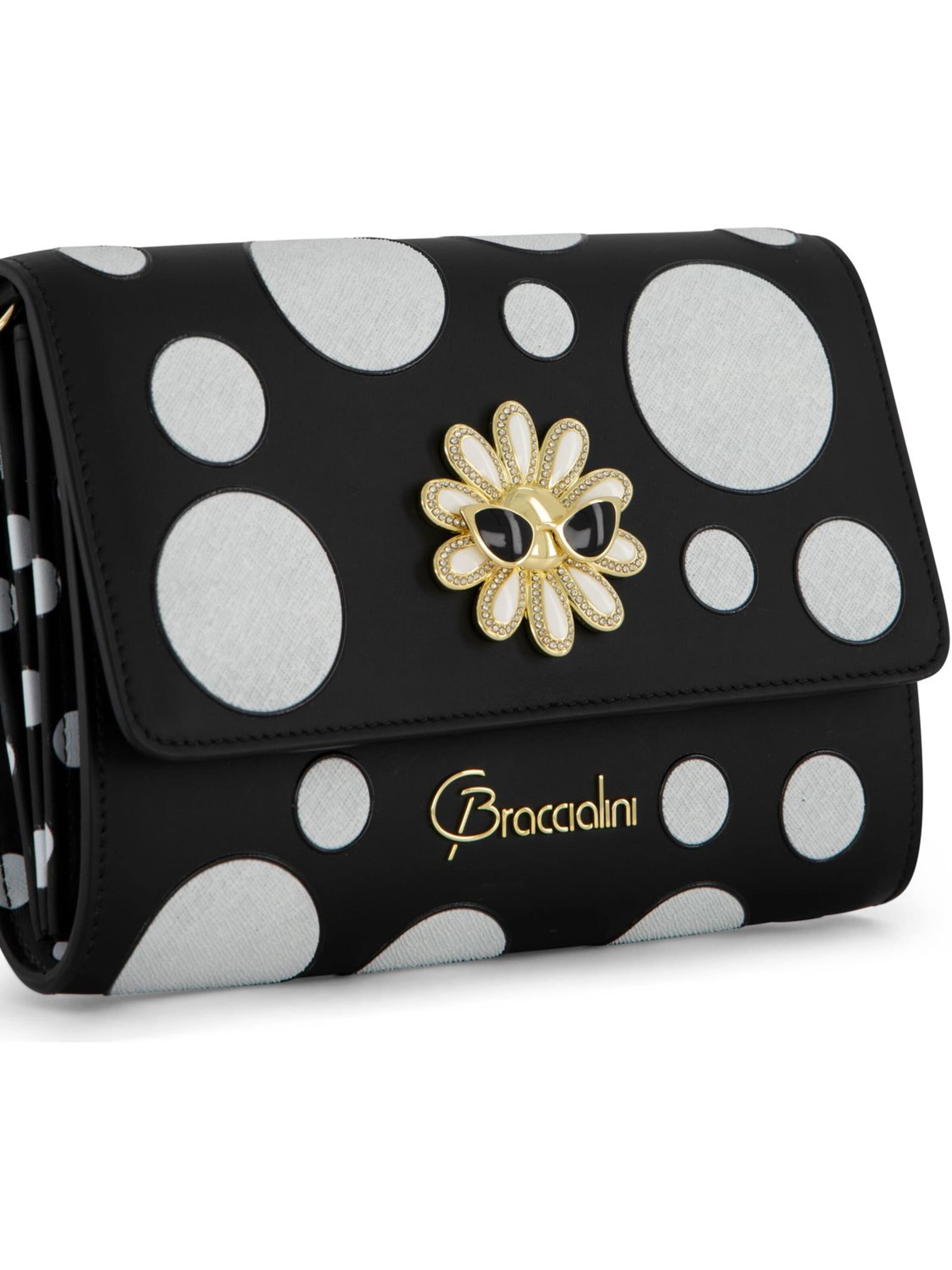 Braccialini - Bolso de noche 'Lady Pois' en negro