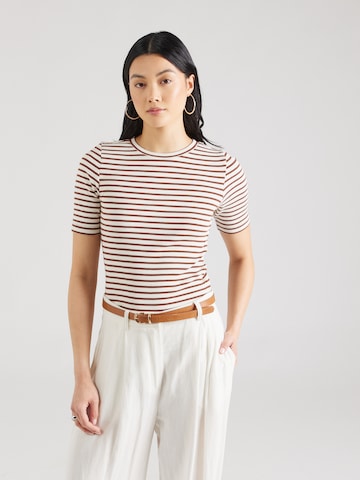KnowledgeCotton Apparel T-Shirt in Braun: Vorderseite