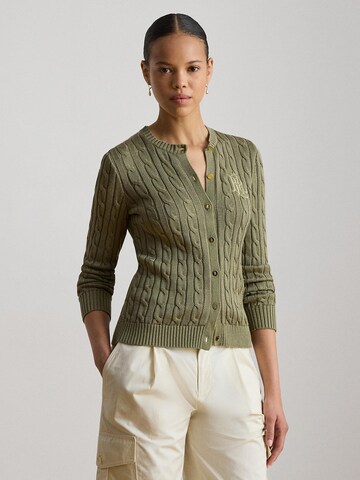 Lauren Ralph Lauren Πλεκτή ζακέτα σε πράσινο: μπροστά