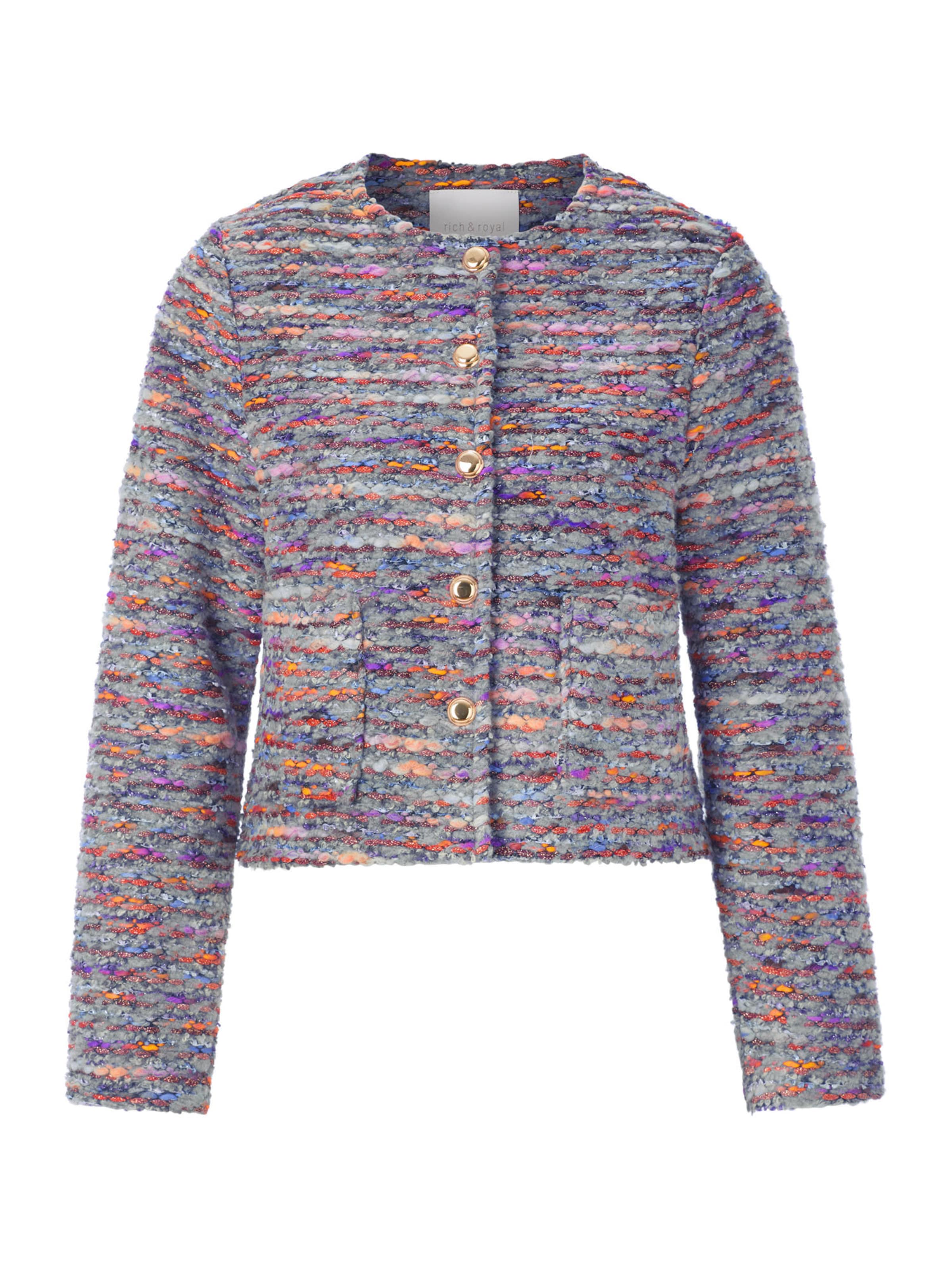 Rich & Royal Overgangsjakke i bronze / grå / lilla / orange, Produktvisning