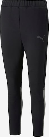 PUMA Slim fit Workout Pants in Black: front