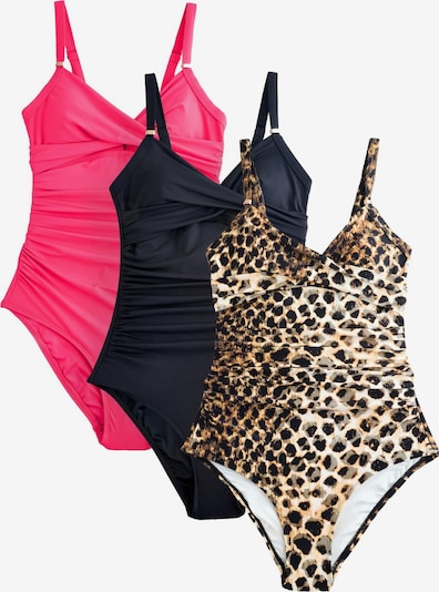 Maudymosi kostiumėlis iš Next, spalva – smėlio spalva / ruda / rožinė / juoda, Prekių apžvalga