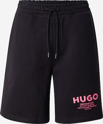 Loosefit Pantalon 'Nomario' HUGO en noir : devant