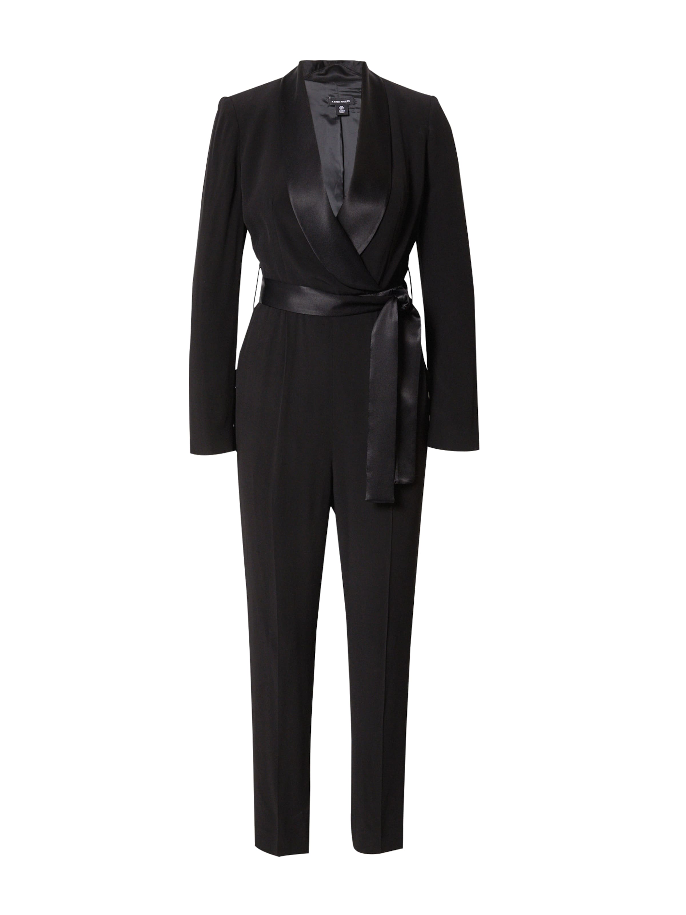 Karen Millen Ολόσωμη φόρμα σε μαύρο: μπροστά