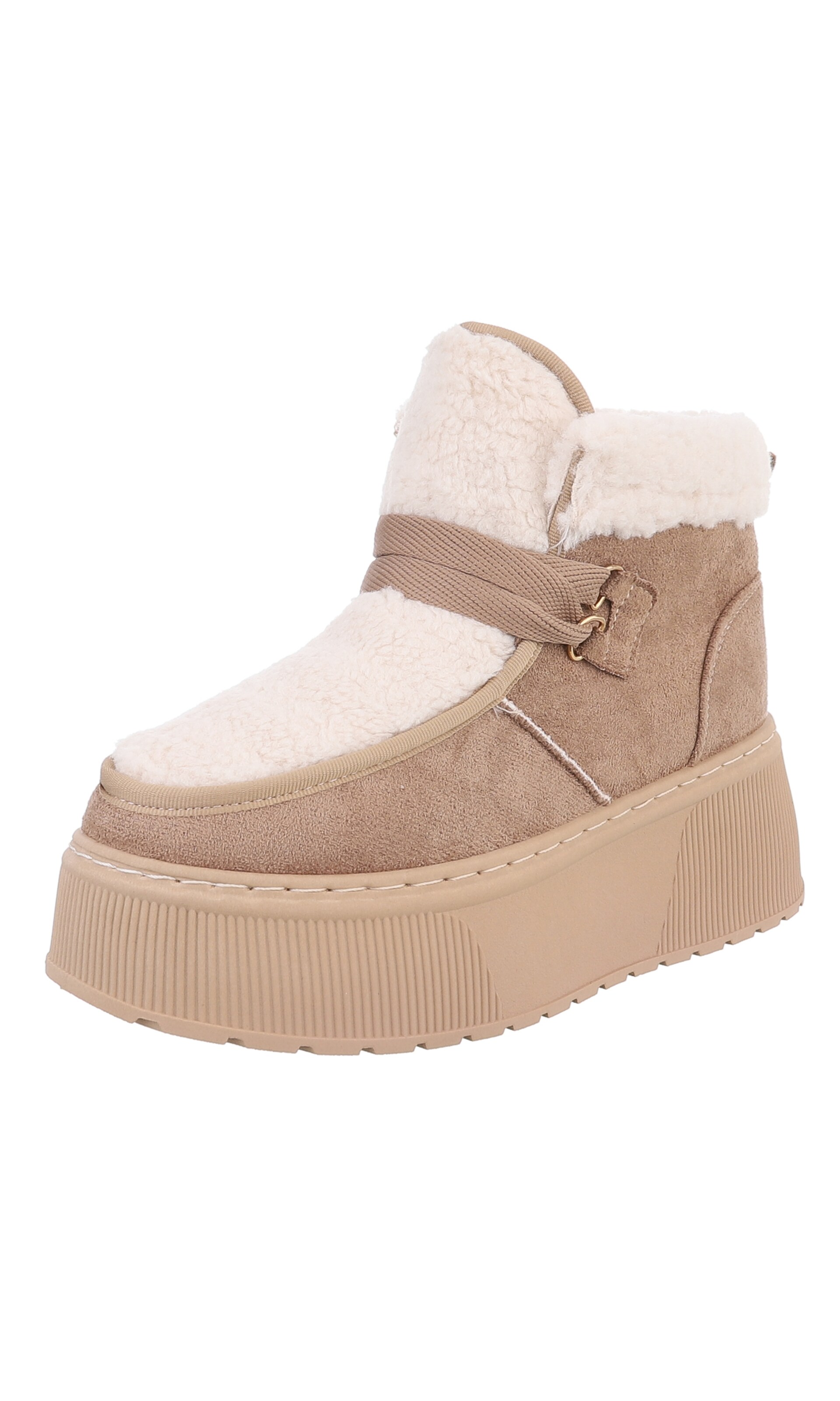 Ital-Design Stiefelette in Braun: Vorderseite