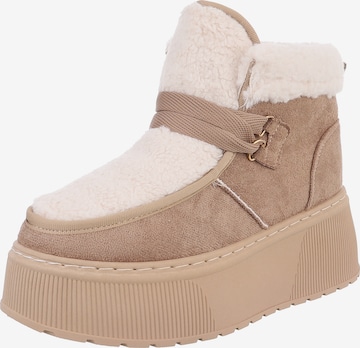 Ital-Design Ankle Boots in Brown: front