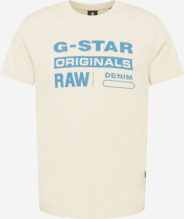 G-Star RAW T-Shirt in Beige: predná strana