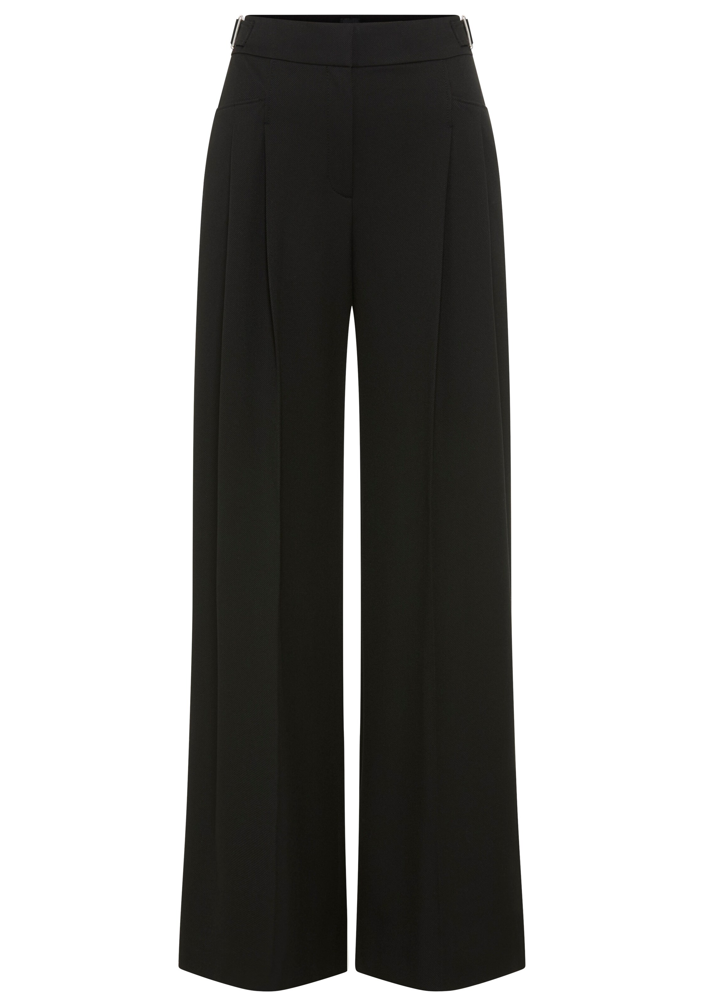 BOSS Wide Leg Hose in Schwarz: Vorderseite