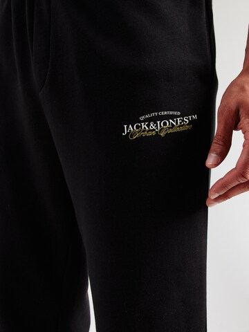 JACK & JONES Tapered Trousers 'JPSTKANE BILLY' in Black
