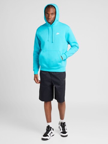 zils Nike Sportswear Standarta piegriezums Sportisks džemperis 'Club Fleece'