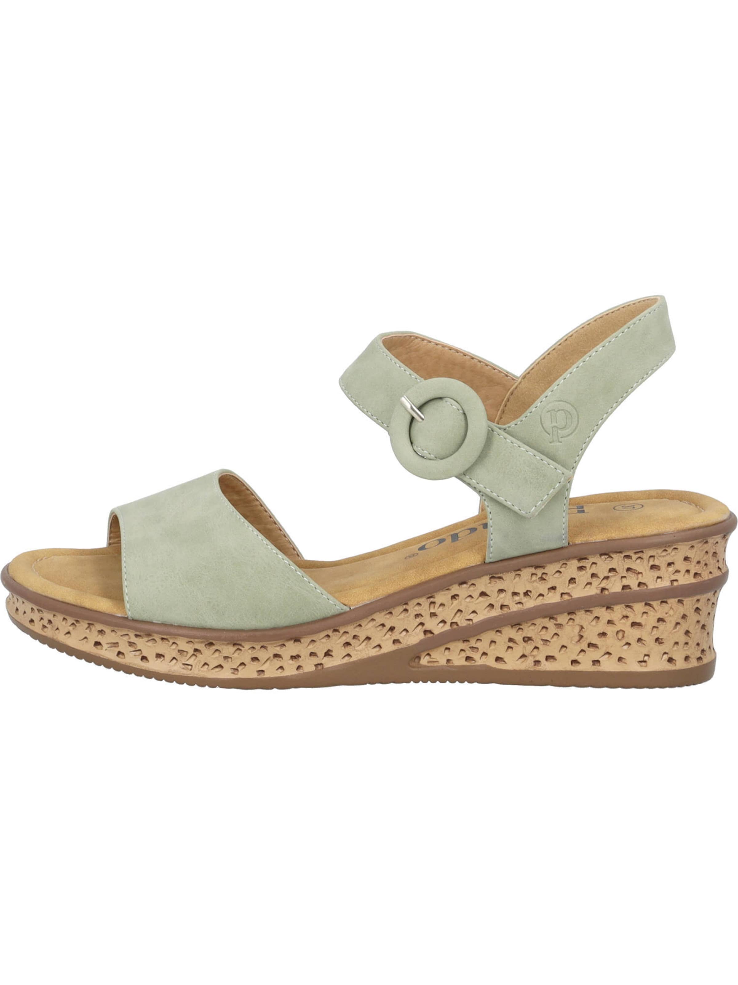 Palado Sandalen met riem 'Helys' in Groen: voorkant