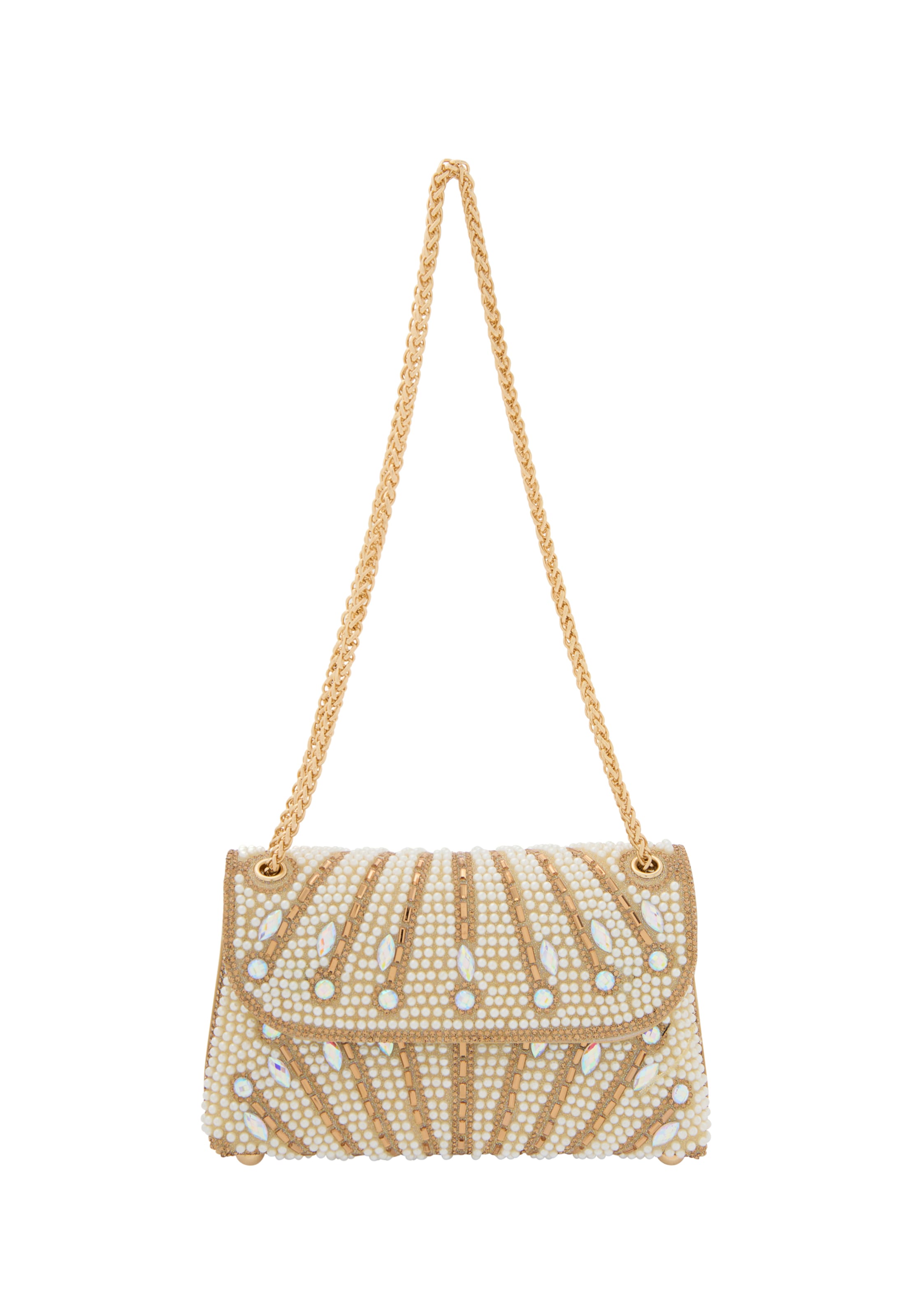 NAEMI Taška cez rameno - Zlatá: predná strana