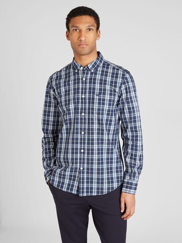 MUSTANG Regular fit Button Up Shirt 'CHESTER' in Blue: front