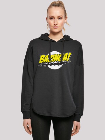Felpa 'Bazinga' di F4NT4STIC in nero: frontale