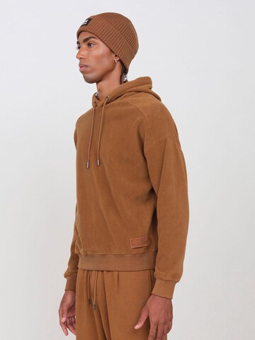 Sweat-shirt 'Pile con Cappuccio' OWN Off With Nature en marron