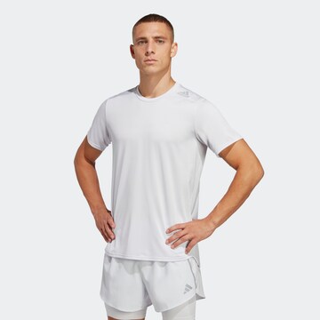 ADIDAS SPORTSWEAR - Camisa funcionais 'Designed 4 Running' em branco: frente