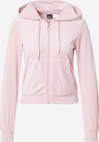 Gina Tricot Sweatvest in Roze: voorkant