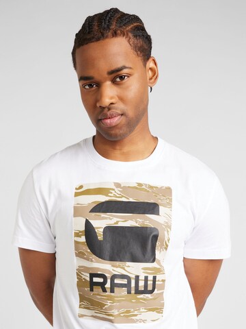 T-Shirt G-Star RAW en blanc