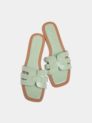 Pull&Bear Pantofle – zelená