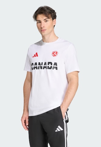 T-Shirt fonctionnel 'Canada' ADIDAS PERFORMANCE en blanc