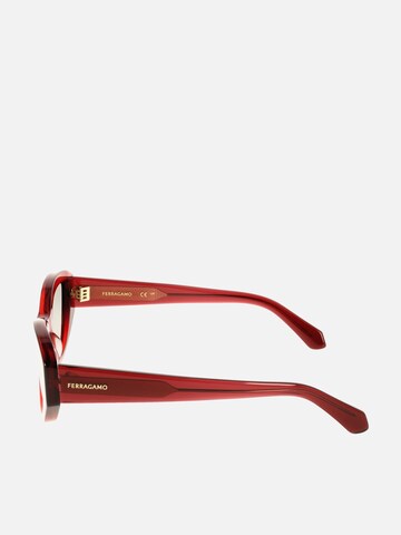 Lunettes de soleil FERRAGAMO en rouge